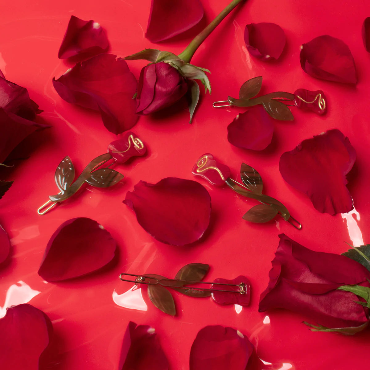 Red Roses《Barrette Set》 · Winona Irene