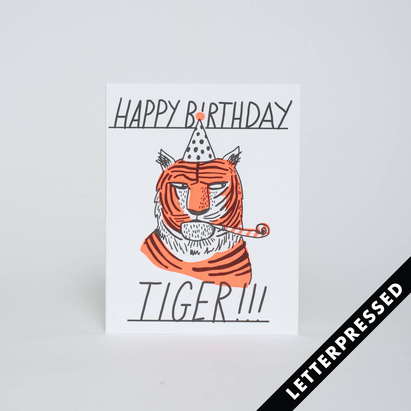 Tiger Side Eye Birthday Card · Egg Press