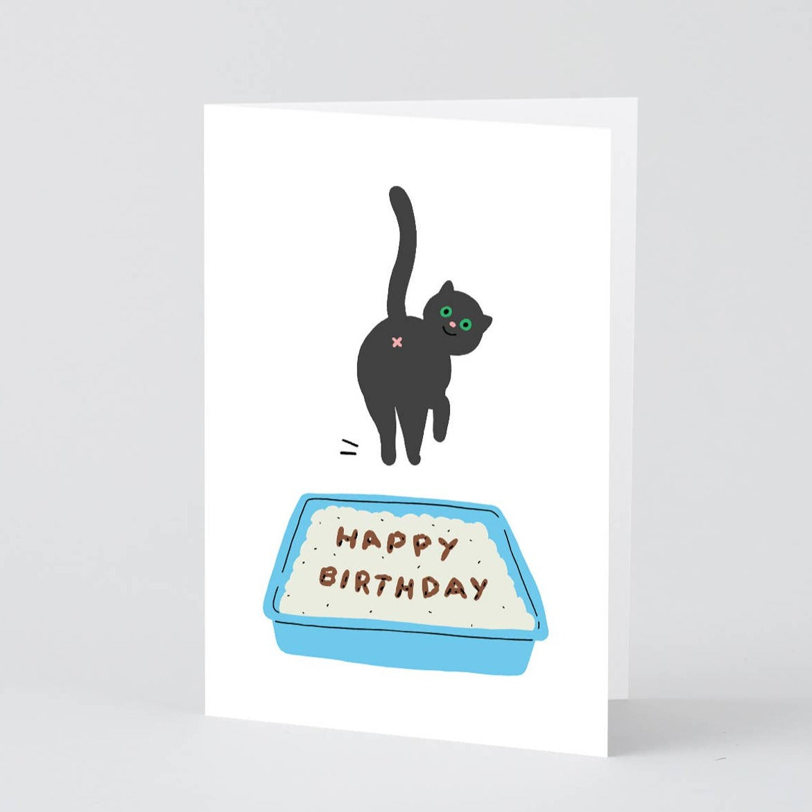 Birthday Cat Poop Card · Wrap