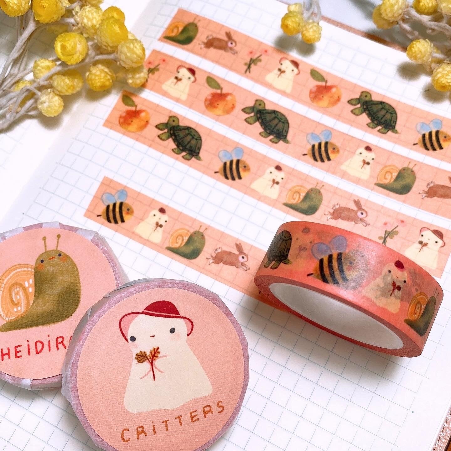 Critters Washi Tape - Heidiroo