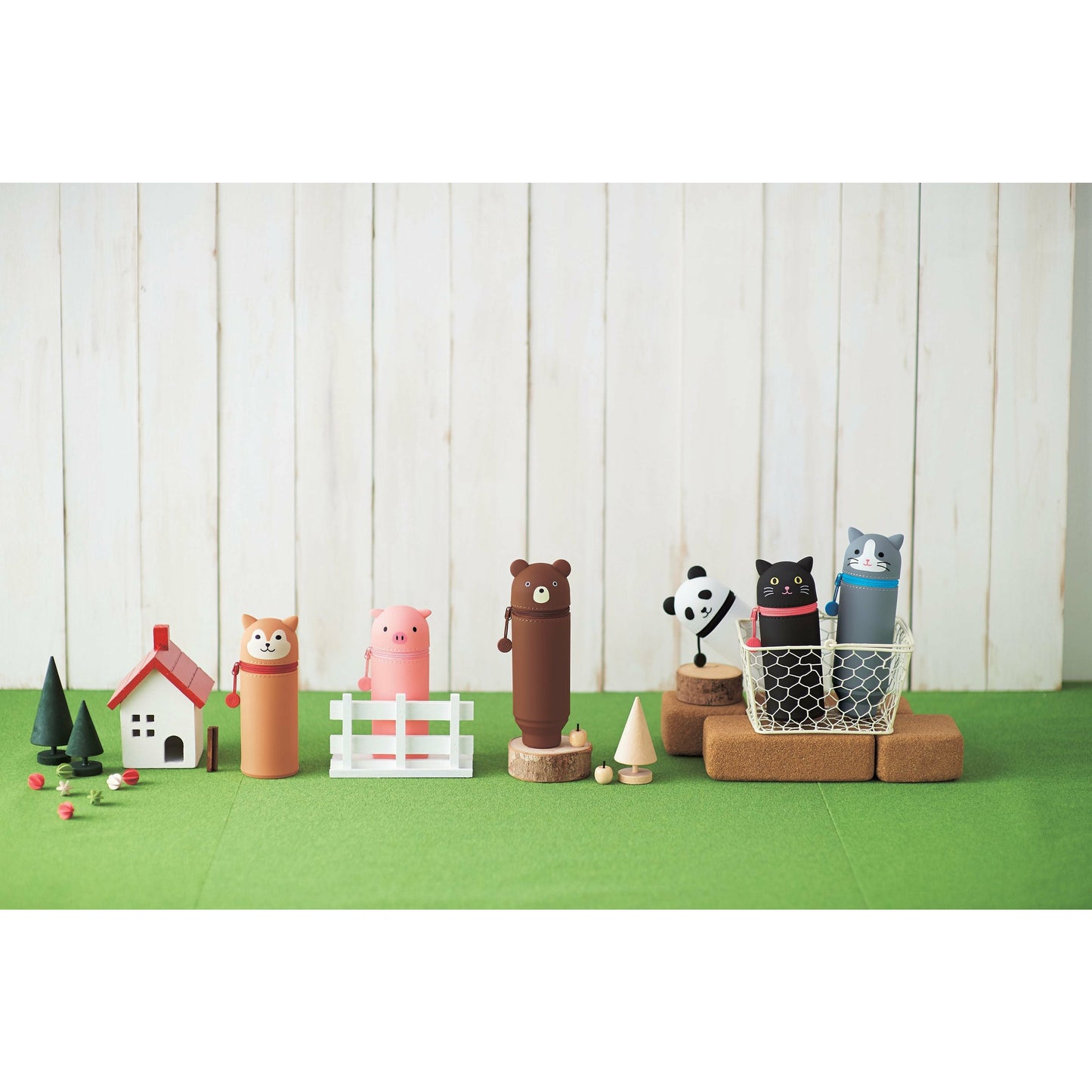 Siberian Husky Stand Up Pen Case · Punilabo