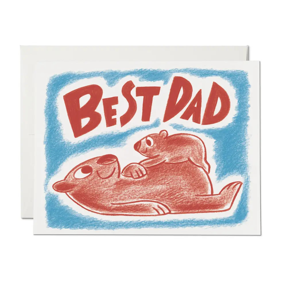 Wombat Dad Card · Red Cap Cards