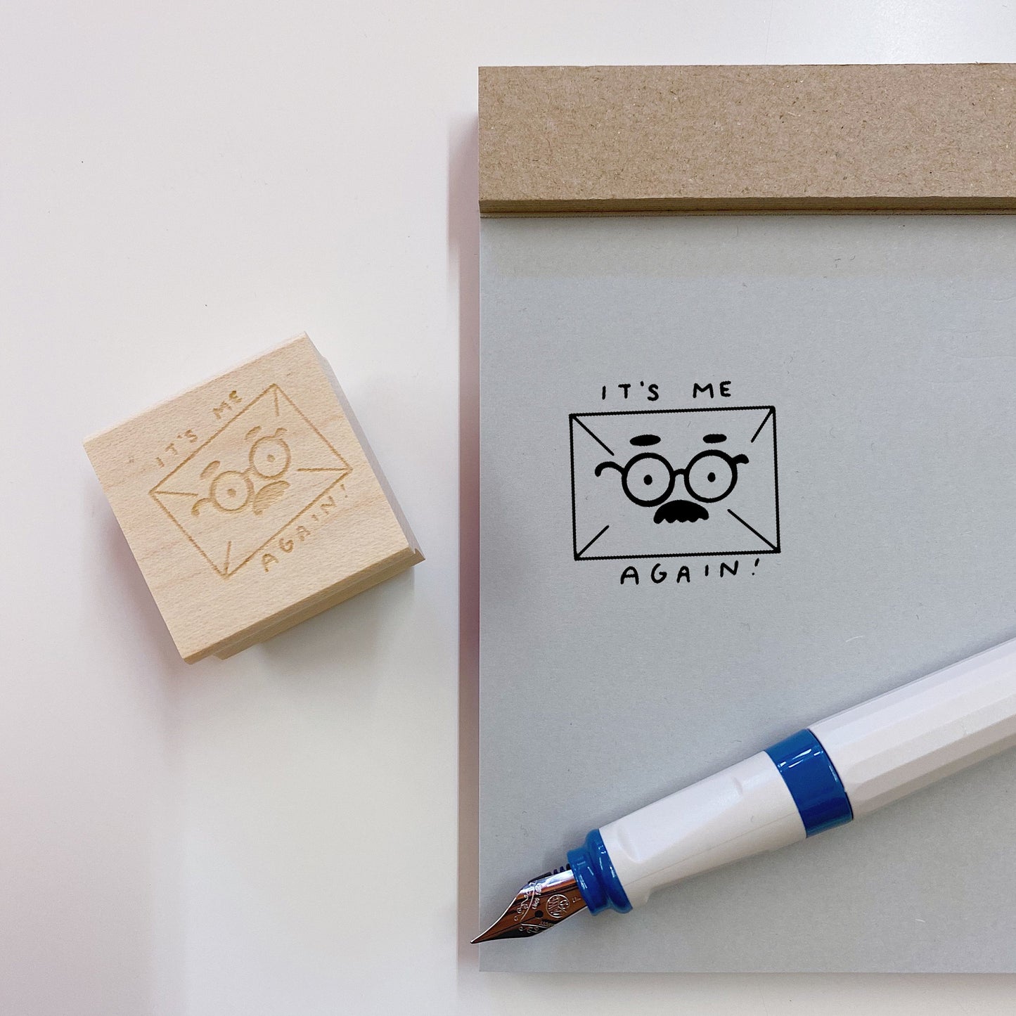 It's Me Again Rubber Stamp