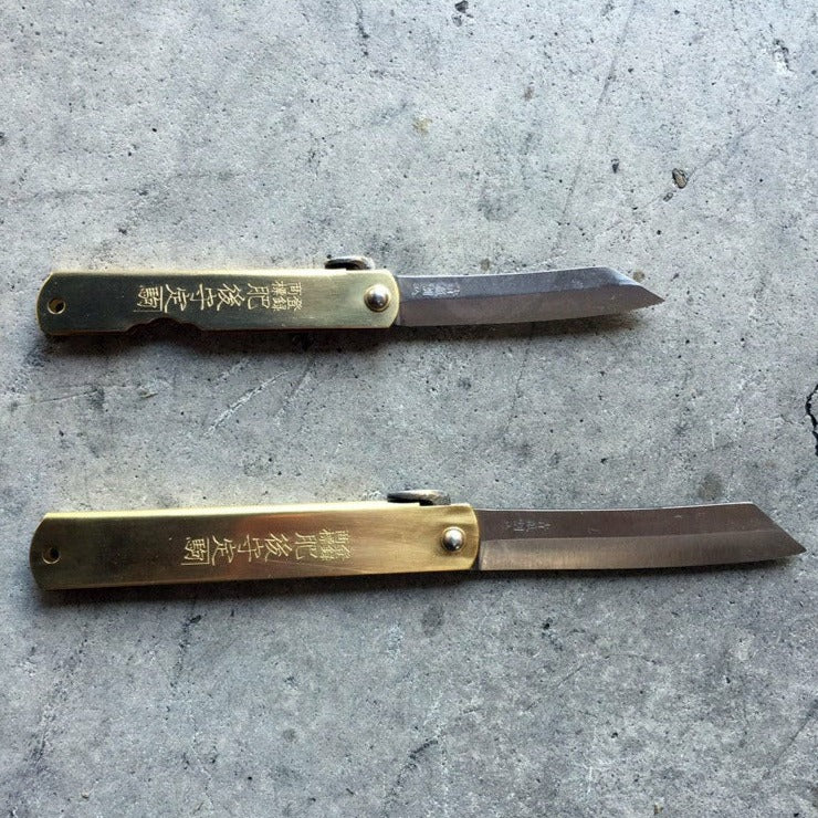 Higonokami - Pocket Knife with Brass Handle