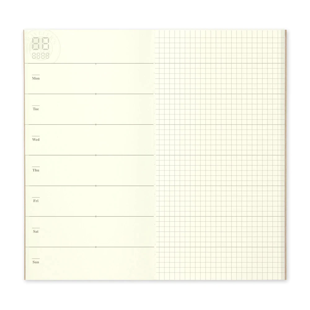 TN Refill / 019 Free Diary + Memo (Weekly Vertical)