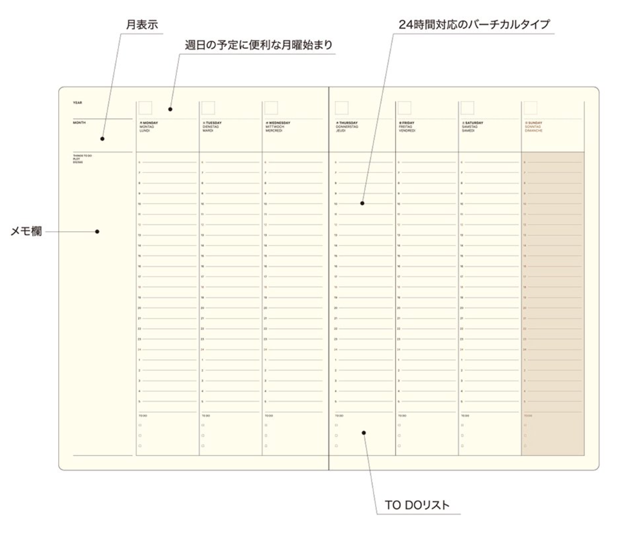 Weekly Stye Notebook A5 · Laconic