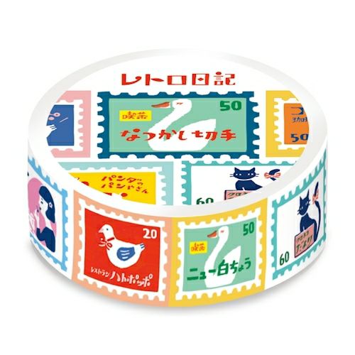 Nostalgic Stamps / Retro Diary Washi Tape · Furukawashiko