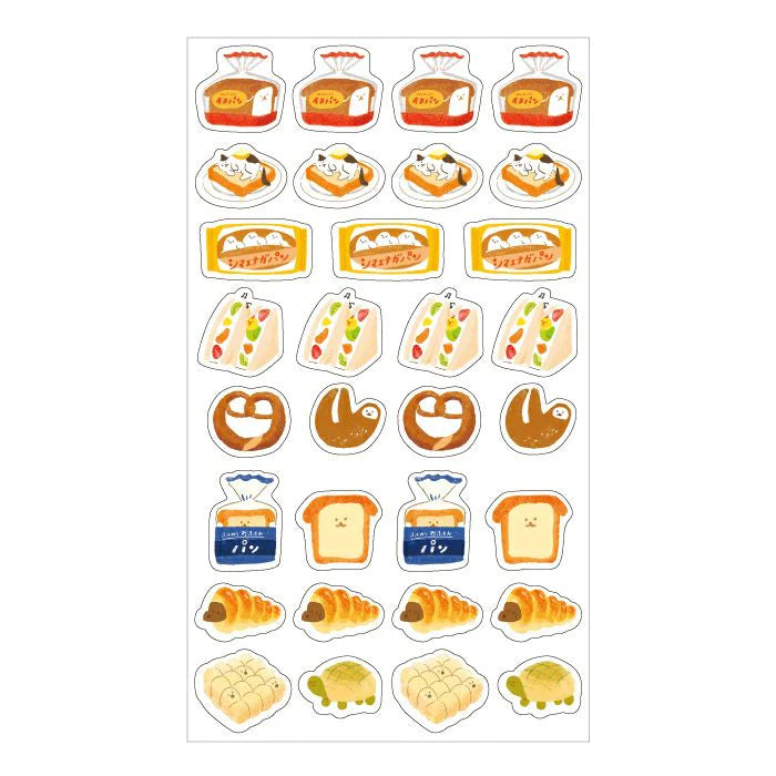 Furukawa Paper Okashina Sticker Sheet - Bread
