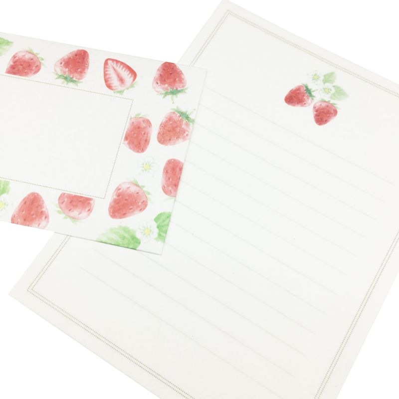 Fresh Strawberries / Wa-life Spring Letter Set · Furukawashiko