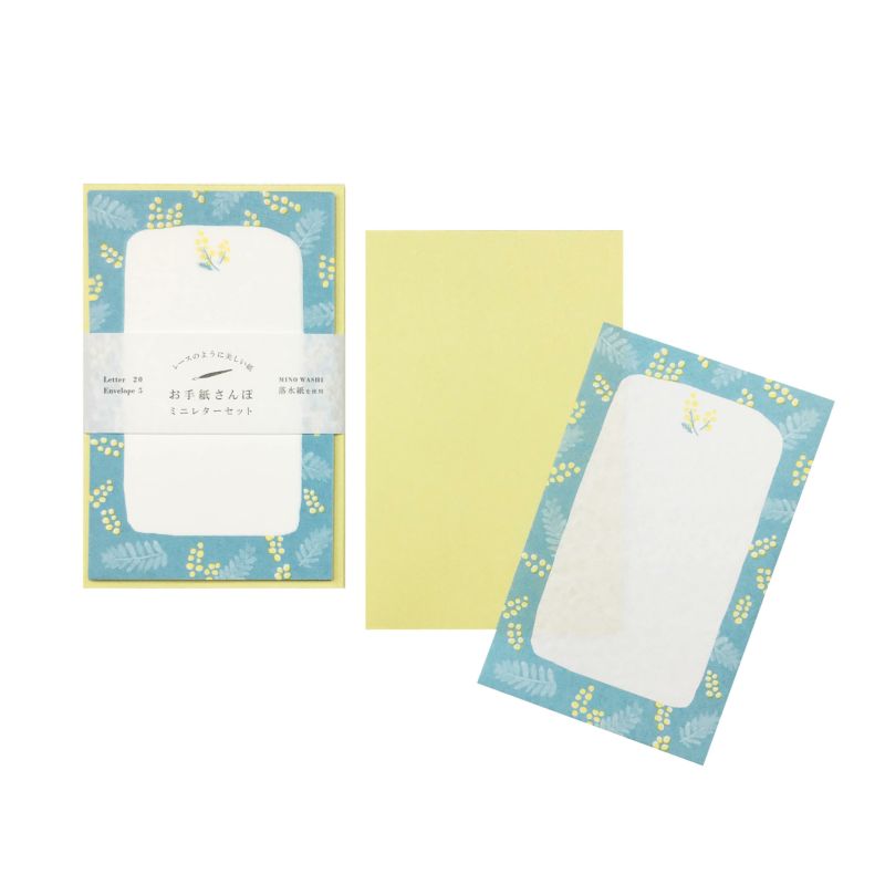 Mimosa Flowers / Wa-life Spring Mini Letter Set · Furukawashiko