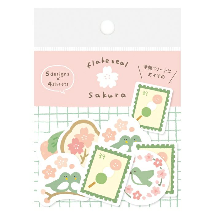 Sakura / Wa-life Spring Flake Stickers · Furukawashiko
