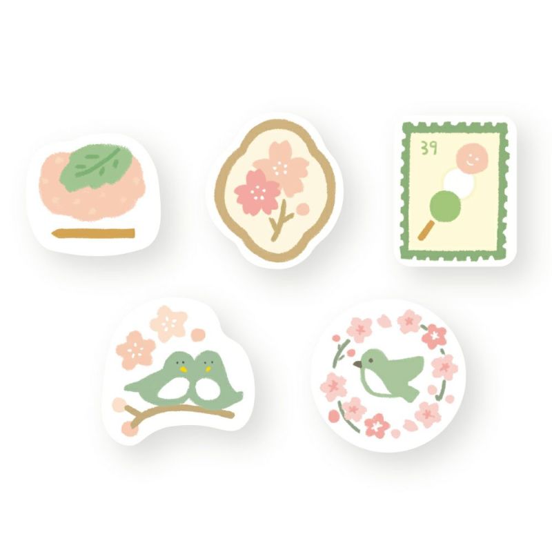 Sakura / Wa-life Spring Flake Stickers · Furukawashiko