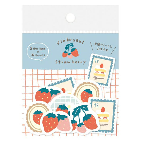 Strawberry / Wa-life Spring Flake Stickers · Furukawashiko