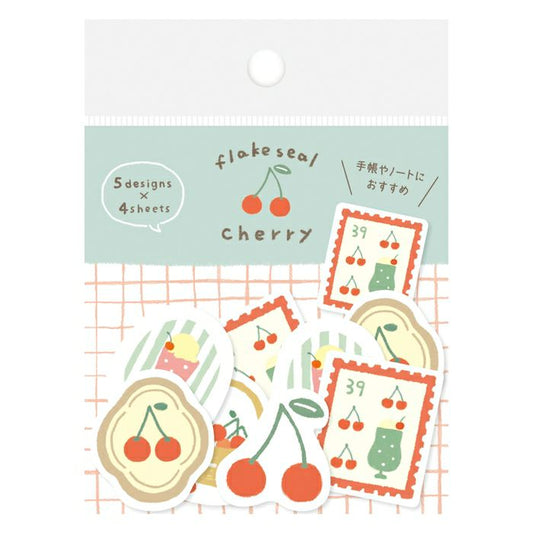 Cherry / Wa-life Spring Flake Stickers · Furukawashiko