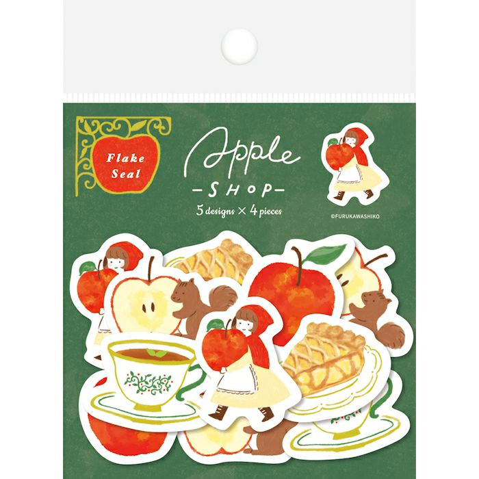 Apple Shop Flake Stickers · Furukawashiko