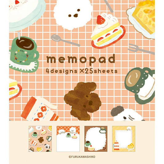 Cafe Dog / Winter Memo Pad · Furukawashiko