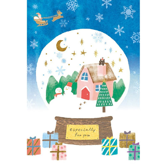 Snowglobe Foil Postcard · Furukawashiko