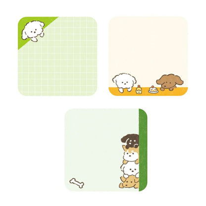 Hyokkori Dog / Mini Message Sticky Notes · Furukawashiko