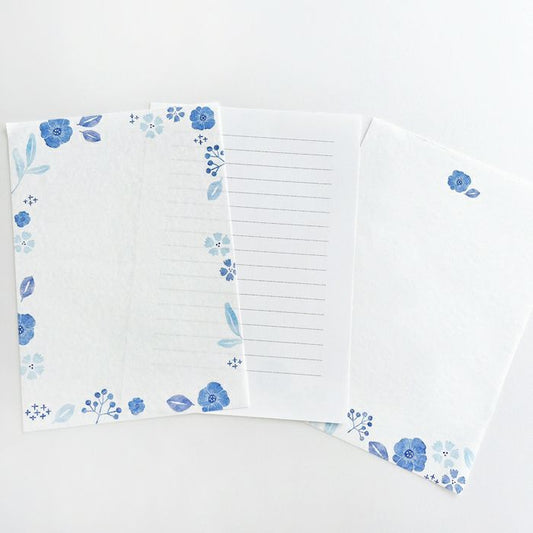 Moonlight Flowers Letter Pad · Furukawashiko