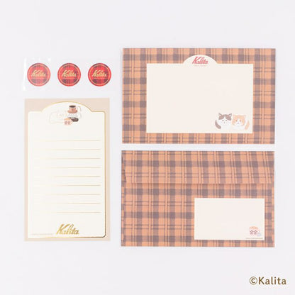 Caramel Coffee Kalita Foil Stamp Mini Letter Set · Furukawashiko