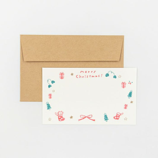 Glitter Christmas Retro Print Mini Card Set · Furukawashiko