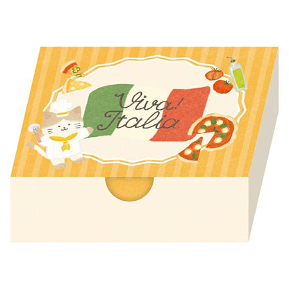 Viva! Italia Pizza Cat Boxed Memo Pad · Furukawashiko
