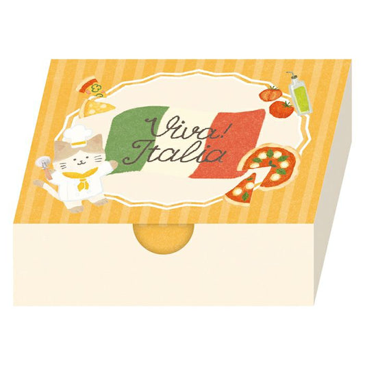 Viva! Italia Pizza Cat Boxed Memo Pad · Furukawashiko