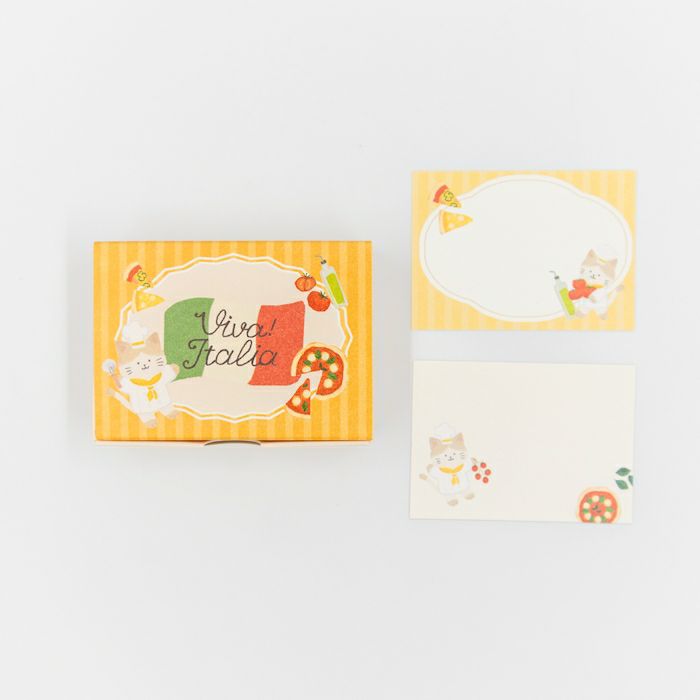 Viva! Italia Pizza Cat Boxed Memo Pad · Furukawashiko