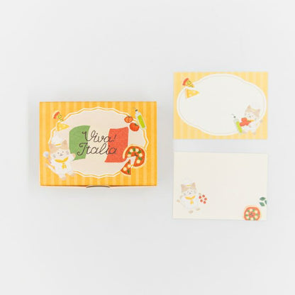 Viva! Italia Pizza Cat Boxed Memo Pad · Furukawashiko