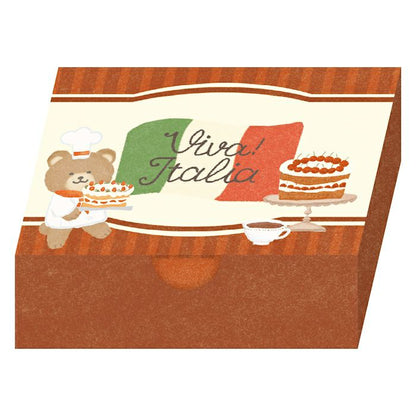 Viva! Italia Dessert Bear Boxed Memo Pad · Furukawashiko
