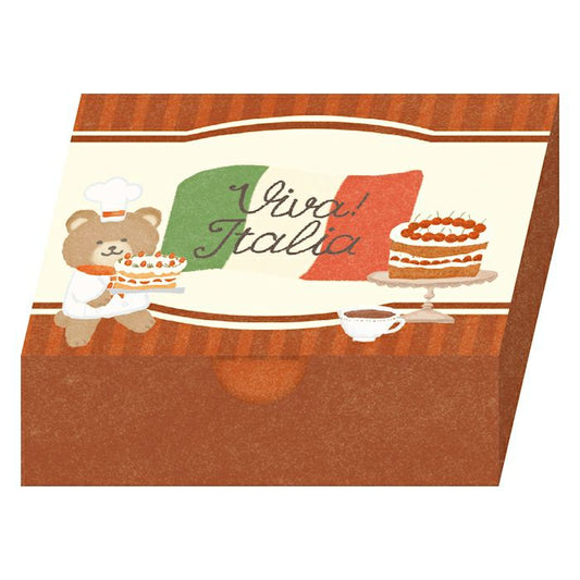Viva! Italia Dessert Bear Boxed Memo Pad · Furukawashiko