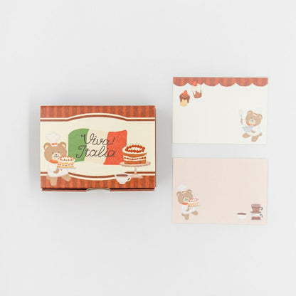 Viva! Italia Dessert Bear Boxed Memo Pad · Furukawashiko
