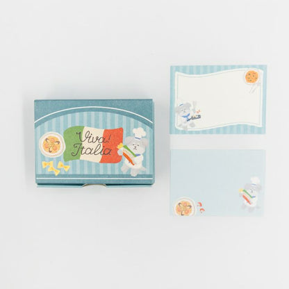 Viva! Italia Pasta Dog Boxed Memo Pad · Furukawashiko