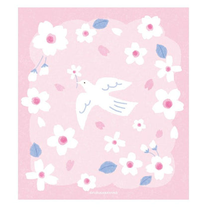 Sakura & White Bird Memo Pad · Furukawashiko
