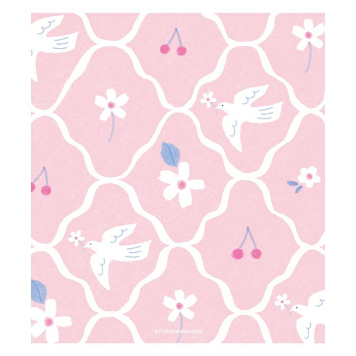 Sakura & White Bird Memo Pad · Furukawashiko
