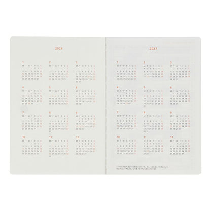 Rollbahn 2026 Point Monthly Planner Pocket Book《A6》