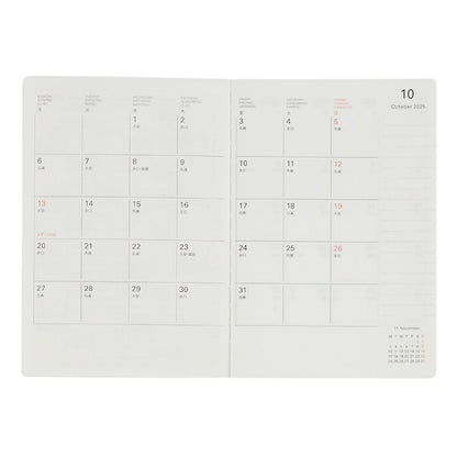 Rollbahn 2026 Point Monthly Planner Pocket Book《A6》