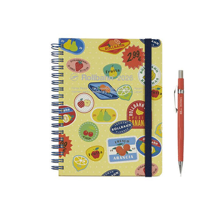 Rollbahn 2026 Label Spiral Bound Diary 《Large》
