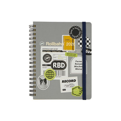 Rollbahn 2026 Label Spiral Bound Diary 《Large》