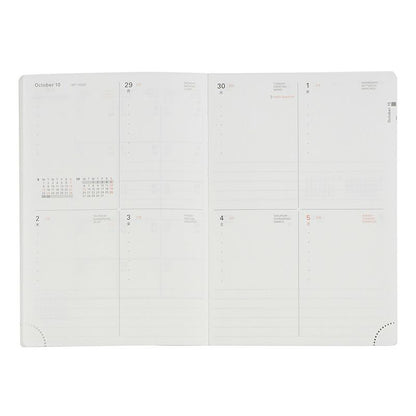 Rollbahn 2026 Warmgrey Tail Weekly Planner Pocket Book《A6》