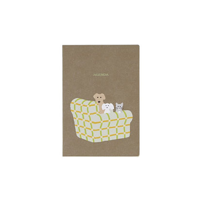 Rollbahn 2026 Warmgrey Tail Weekly Planner Pocket Book《A6》