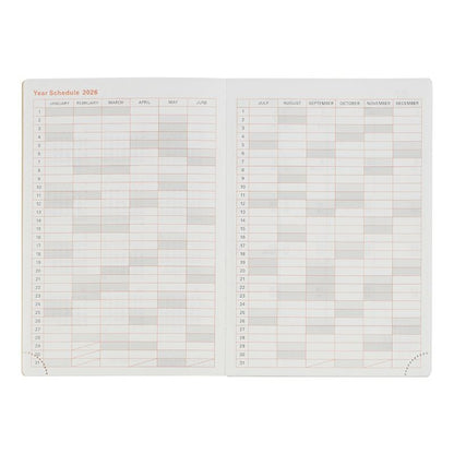 Rollbahn 2026 Dark Green Pony Weekly Planner Pocket Book《A6》