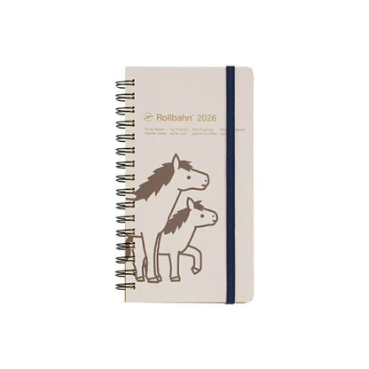 Rollbahn 2026 Pony Spiral Bound Diary 《Slim》