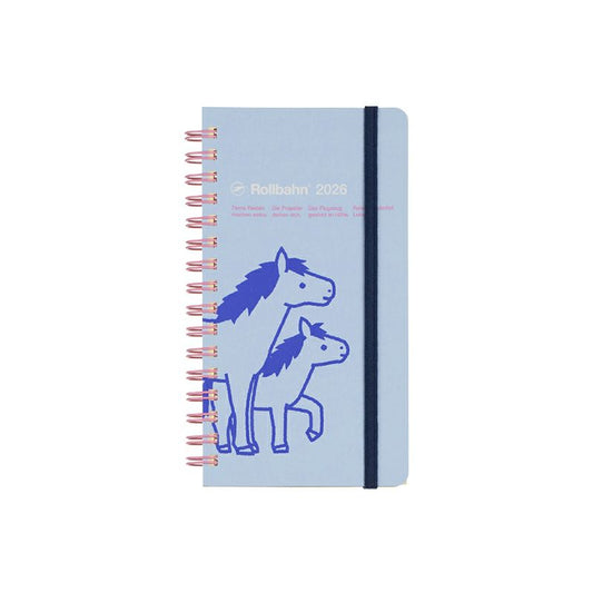 Rollbahn 2026 Pony Spiral Bound Diary 《Slim》