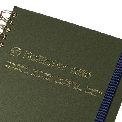 Rollbahn 2026 Homme Spiral Bound Diary《Large》
