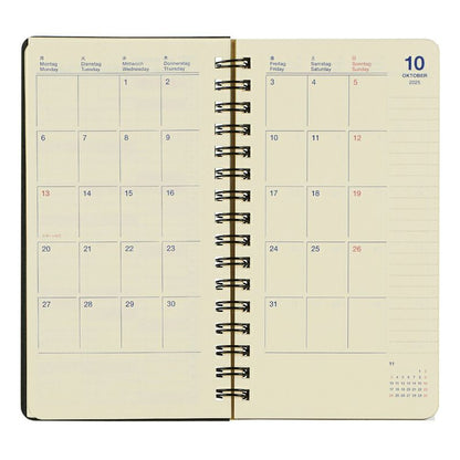 Rollbahn 2026 Homme Spiral Bound Diary《Slim》