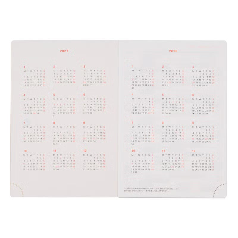 2027 Rollbahn Diary《A6 Point | Black》