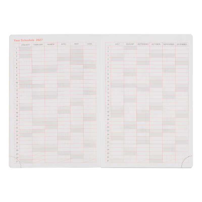2027 Rollbahn Diary《A6 Point | Black》