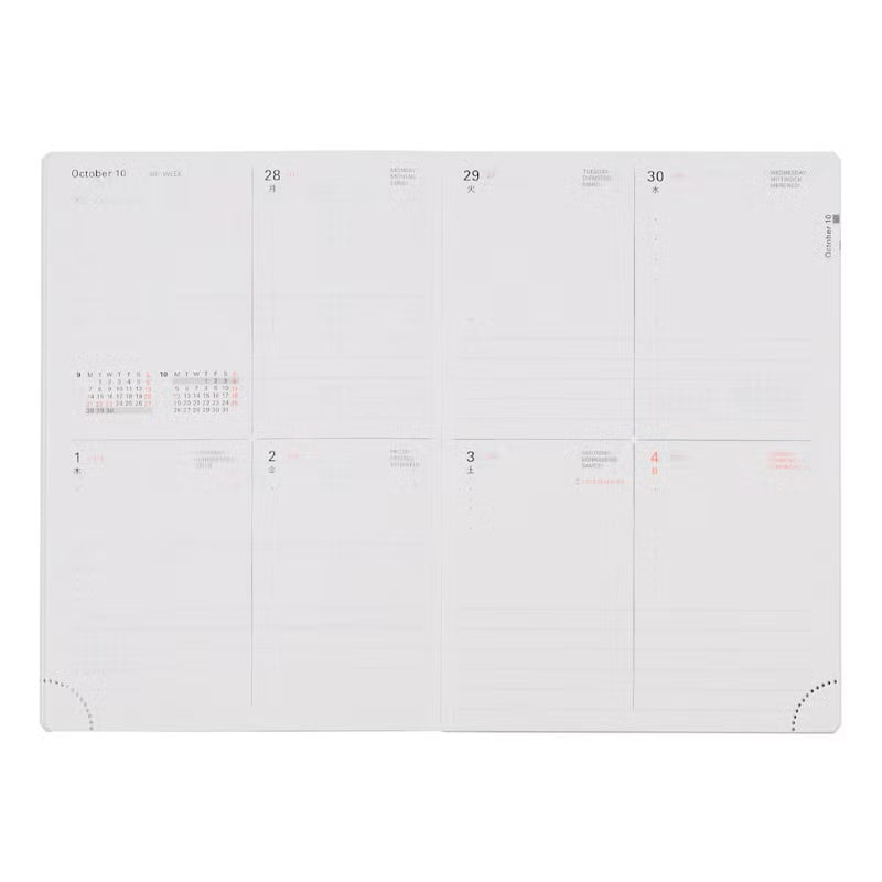 2027 Rollbahn Diary《A6 Point | Black》
