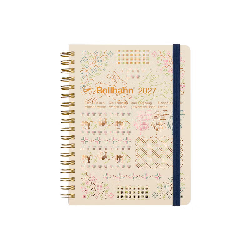 2027 Rollbahn Diary《Large Glimmer | Cream》